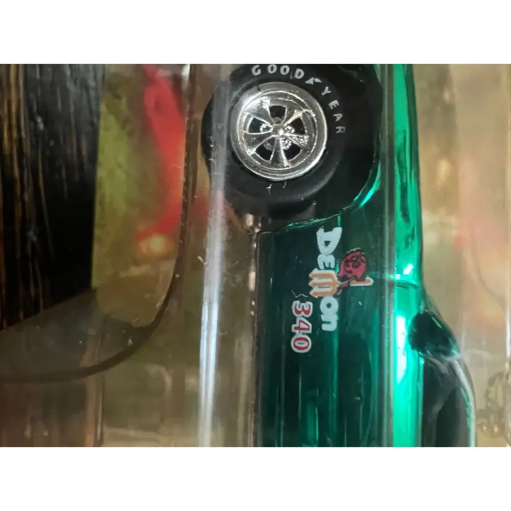 Johnny Lightning Holiday Muscle Ornament 1971 Green Dodge Demon